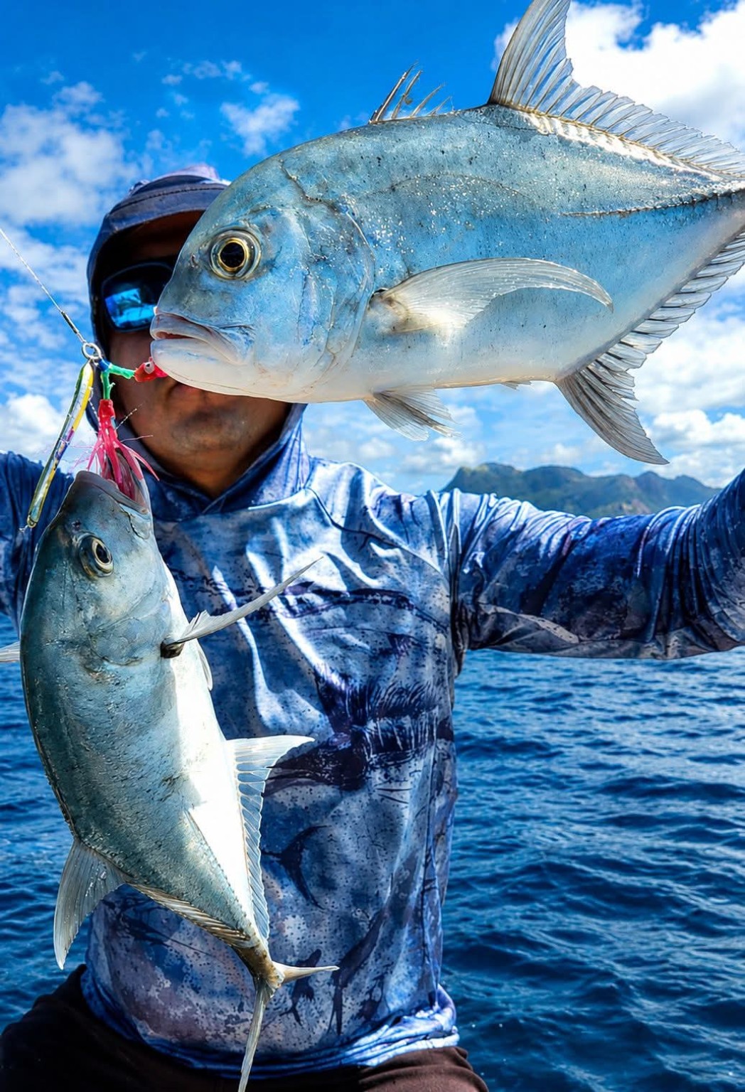 Large fish caught on a Seychelles fishing charter