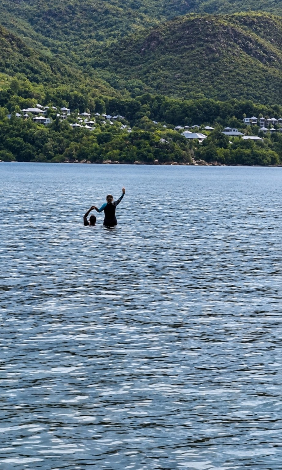 Snorkeling around Curieuse